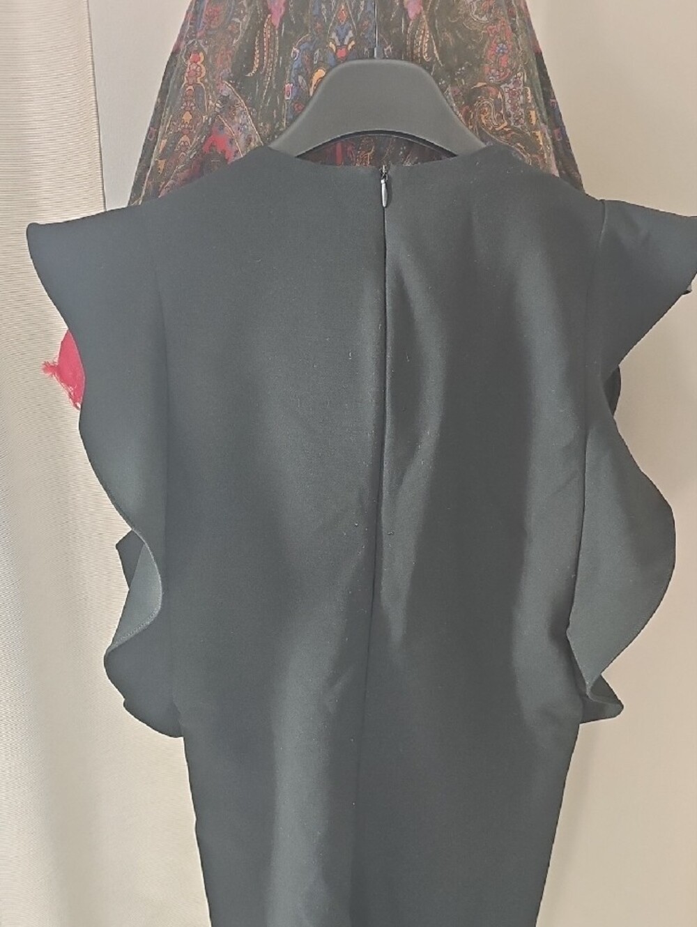 Zara Black Ruffle-Trim Shift Tunic - Picture 5 of 6